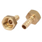 BSP Female Thread Brass Hose Barb Coupler Connector Fitting 8mm 3 8 Set 2 Unbranded