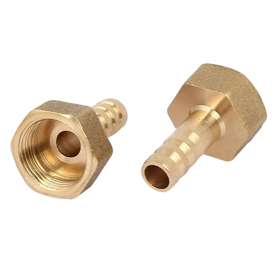 BSP Female Thread Brass Hose Barb Coupler Connector Fitting 8mm 3 8 Set 2 Unbranded