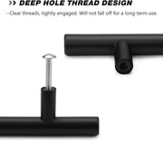 Black Kitchen Handles 96mm Cabinet Drawer Cupboard Door Pulls 2Pack Unbranded