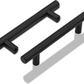 Black Kitchen Handles 96mm Cabinet Drawer Cupboard Door Pulls 2Pack