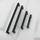 Kitchen Cupboard Handles 128mm Black Cabinet Drawer Pulls Steel 2 Pack
