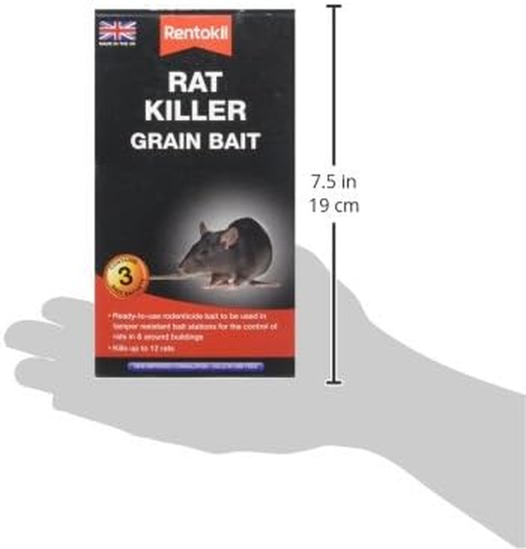 Rat Killer Grain Bait 3x50g Sachets Strong Rodent Mice Poison Indoor Outdoor Use Rentokil