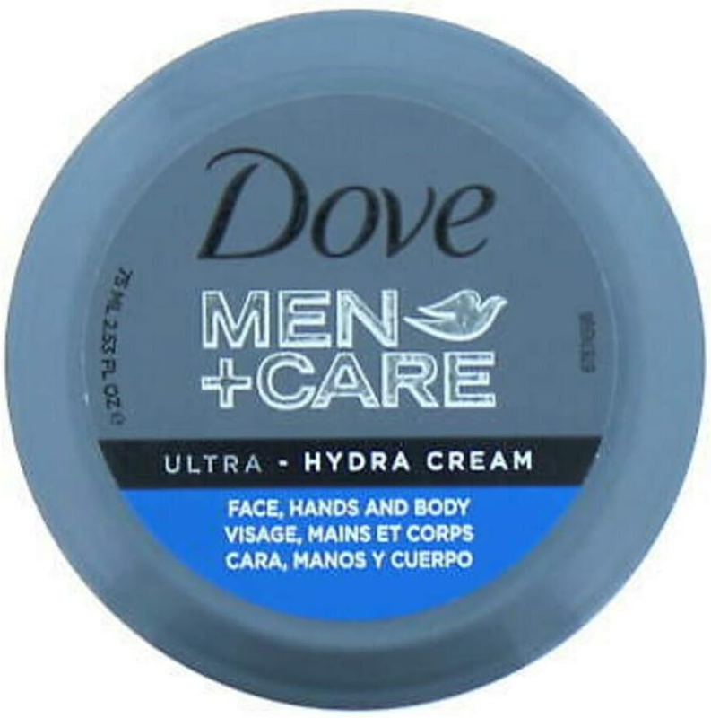 Dove Mens Care Ultra Hydra Cream Moisturising Face Hands Body 75ml