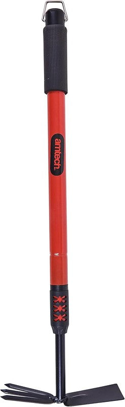 Amtech Telescopic Hand Fork Hoe Adjustable Garden Tool
