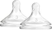 Dr. Brown'S Options+ Wide-Neck Bottle Teat Level 3 (6M+) 2 Pack Dr. Brown?s