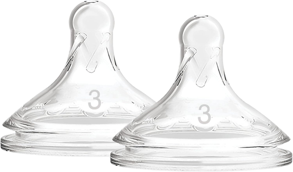Dr. Brown'S Options+ Wide-Neck Bottle Teat Level 3 (6M+) 2 Pack Dr. Brown?s