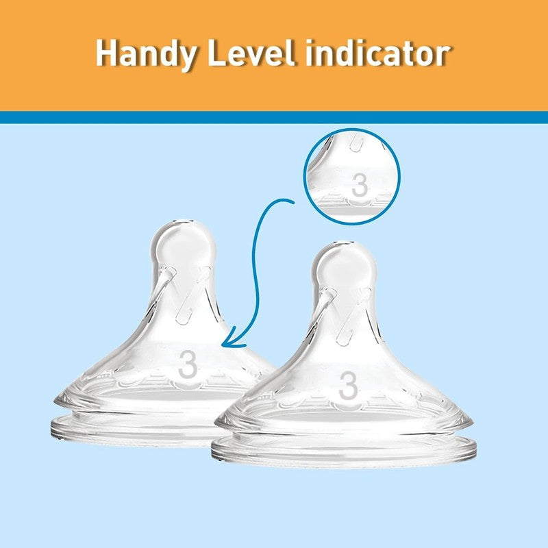 Dr. Brown'S Options+ Wide-Neck Bottle Teat Level 3 (6M+) 2 Pack