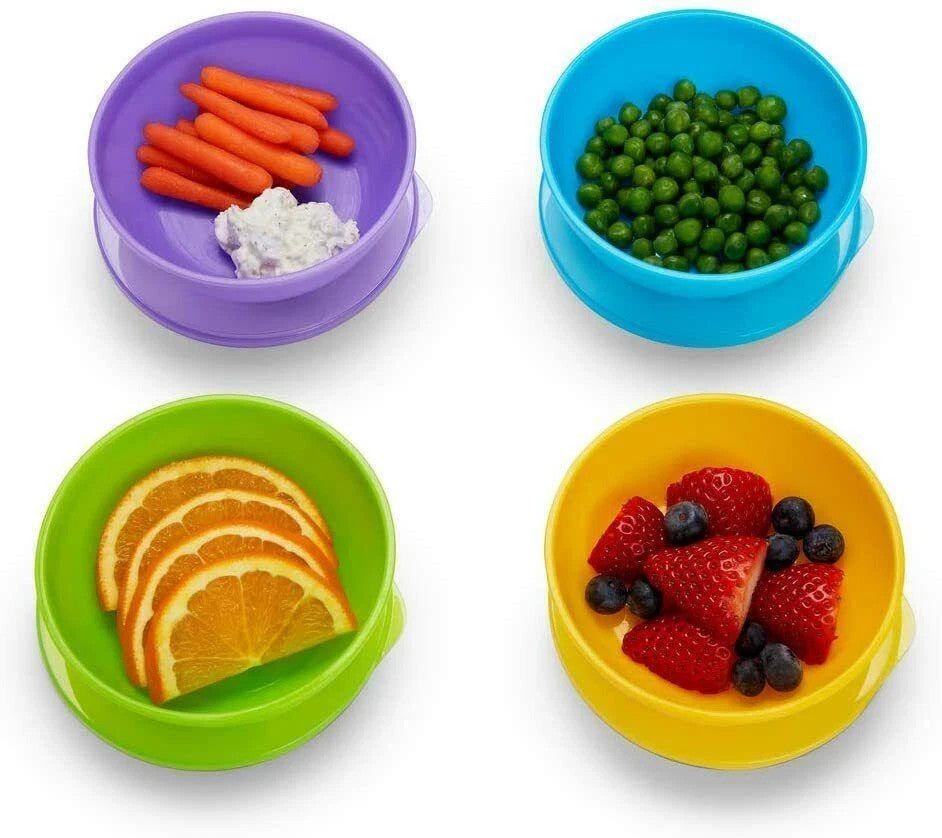 Munchkin Baby Feeding Dishes Food Bowls Weaning Love a Bowls 10Pk + 2 Spoons