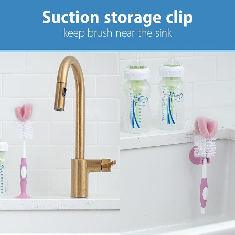 Dr Browns Baby Bottle Brush Pink Cleaning Tool