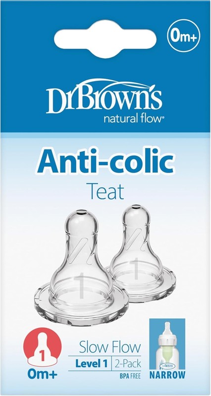 Dr Browns Options Narrow Mouth Teat Newborn Transparent +0 M Dr. Brown?s