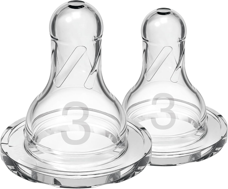 Dr Browns Options Narrow Mouth Teat 6 Months Transparent Baby Bottle Nipple