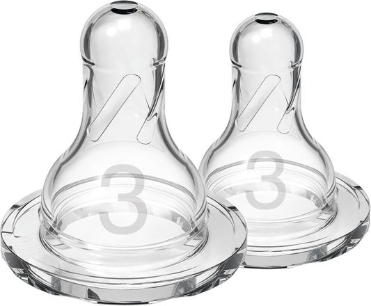 Dr Browns Options Narrow Mouth Teat 6 Months Transparent Baby Bottle Nipple