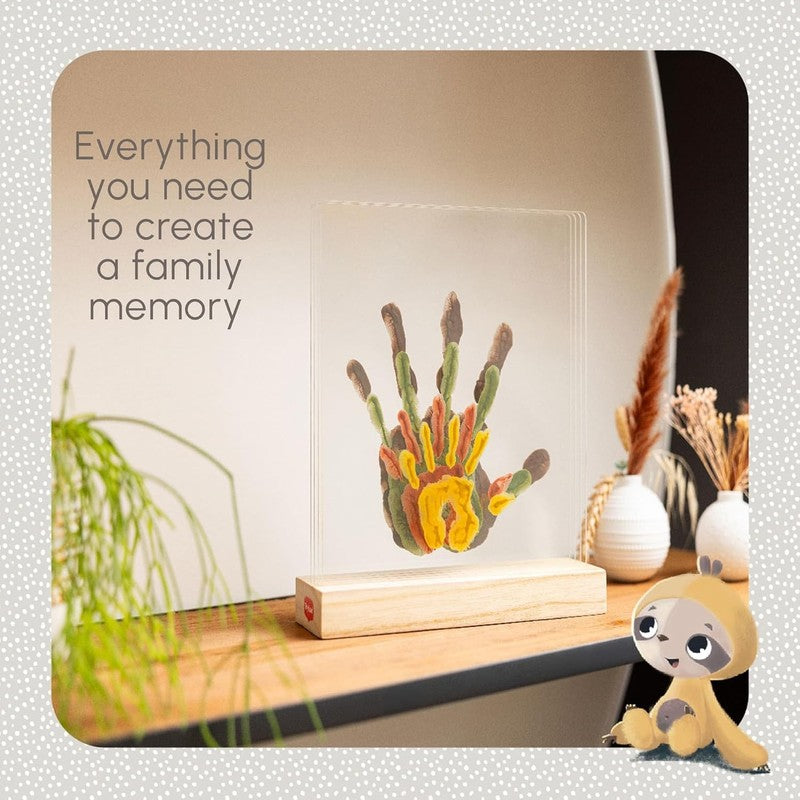 Tiny Love Handprint Kit Personalised Baby Keepsake Wooden Frame Newborn Tiny Love