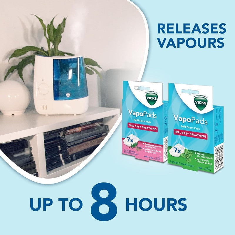 Vicks Warm Mist Humidifier 38 Litre Bedroom Sleep Easy Breathing 37m2 Vicks