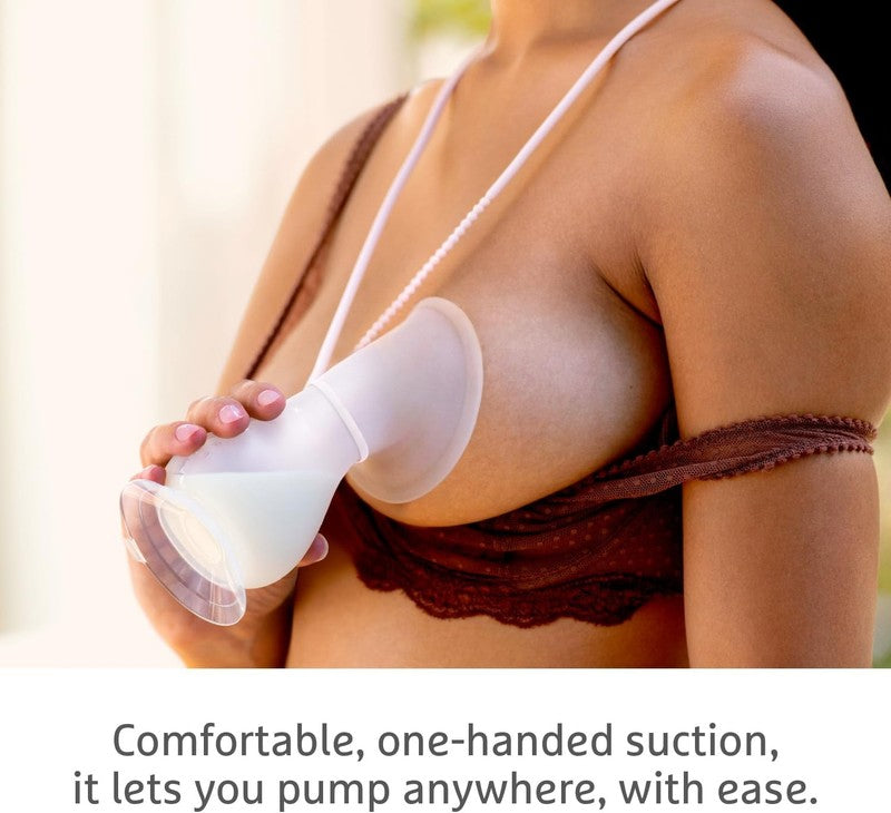 Munchkin Silicone Breast Pump Manual 120ml Ergonomic Breastfeeding Munchkin