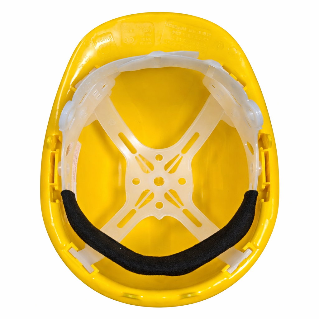 Sealey Safety Helmet Yellow Industrial Hard Hat EN397 Yellow 55-62cm Sealey