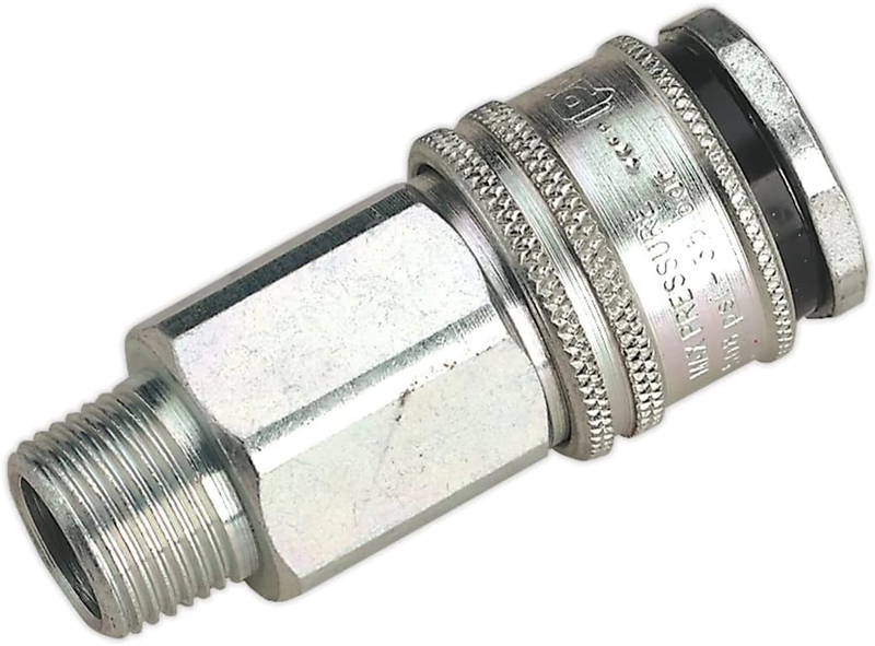 Sealey XF High Flow Air Coupling 130 CFM @100 PSI Hardened Steel Sealey