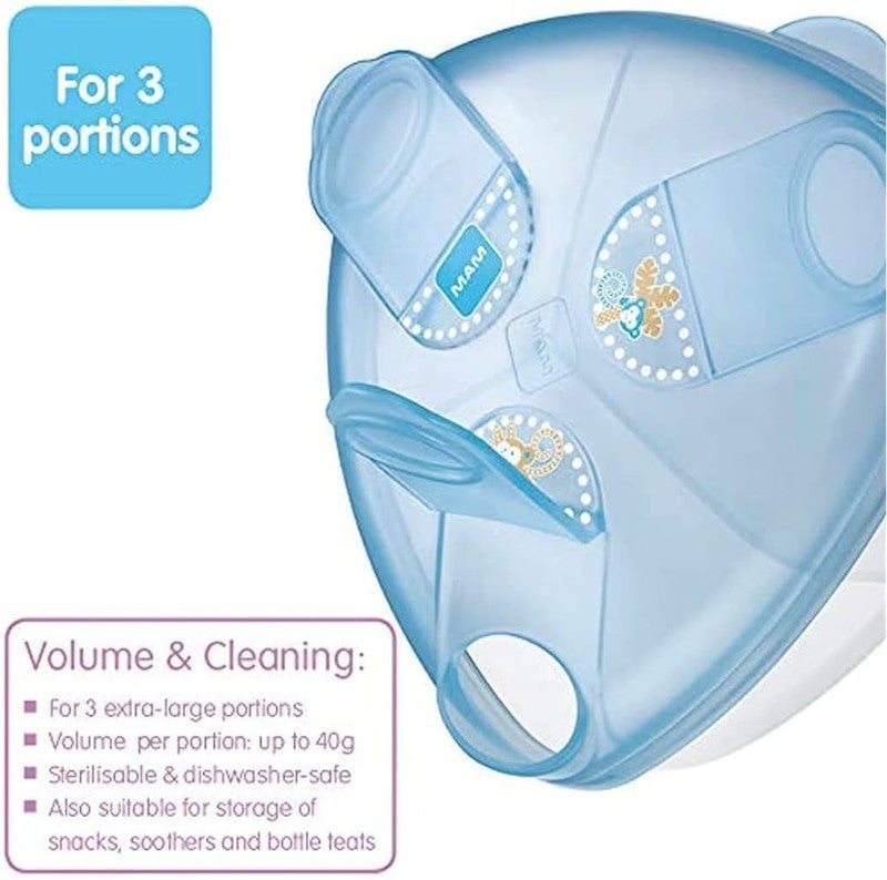 MAM Formula Dispenser Baby Feeding Storage White 3 Serving Spillproof MAM