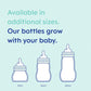 Glass Baby Bottle Medium Flow 260ml Newborn White Feel Good MAM