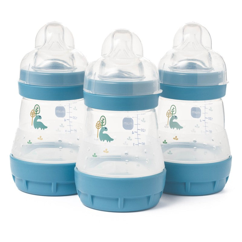 MAM Anti Colic Baby Bottles 160ml 3 Pack Slow Flow Newborn MAM