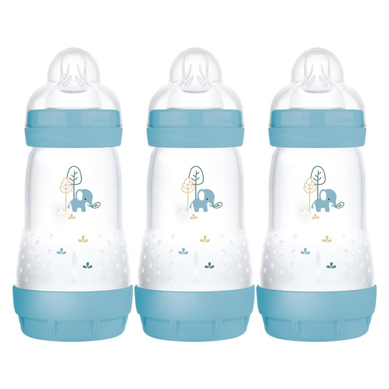 MAM Anti Colic Baby Bottles 260ml 3 Pack Medium Flow MAM