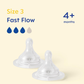 MAM Bottle Teats Fast Flow Size 3 2 Pack 4 Months Plus MAM