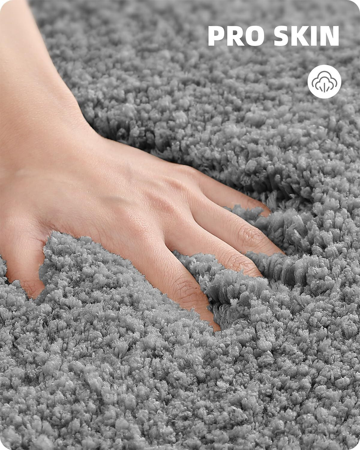Non Slip Bath Mat Bathroom Rugs Water Absorbent Toilet Pedestal Mats 60 x 110 cm Delux Rugs