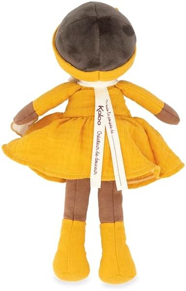 Kaloo Tendresse Naomie My First Fabric Doll 25cm Soft Baby Doll Yellow From Birt kaloo