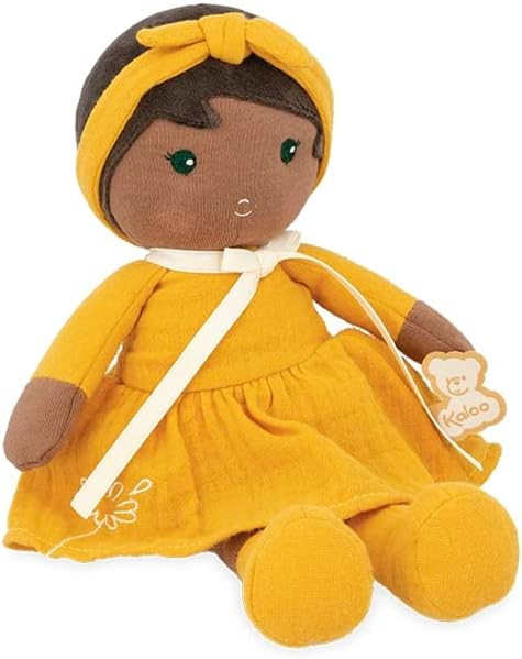 Kaloo Tendresse Naomie My First Fabric Doll 25cm Soft Baby Doll Yellow From Birt kaloo