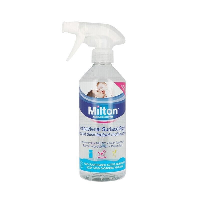 Milton Antibacterial Surface Cleaner Spray Kills Bacteria Germs & Viruses 500ml Milton