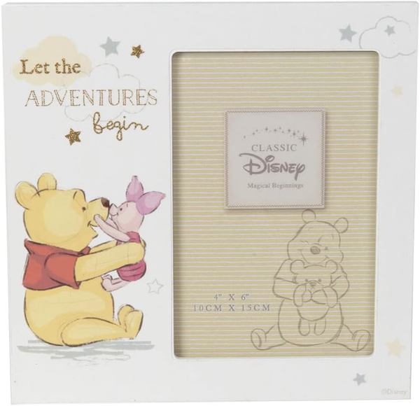 Disney Baby Pooh Piglet Photo Frame Magical Beginnings 4x6 Nursery Gift Disney