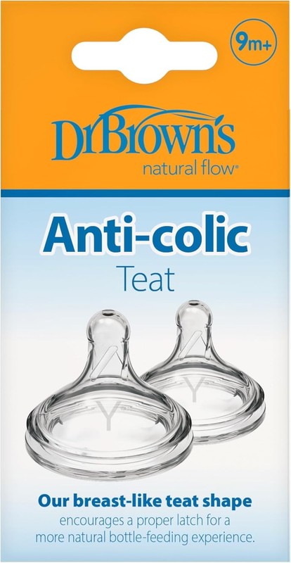 Dr Browns Options Plus Y Cut Teats Wide Neck Fast Flow Baby Bottle Dr. Brown?s