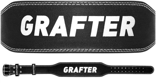 Gym Weightlifting Belt Leather Power Training Fitness Back Support 4 Inch Wide Style-3