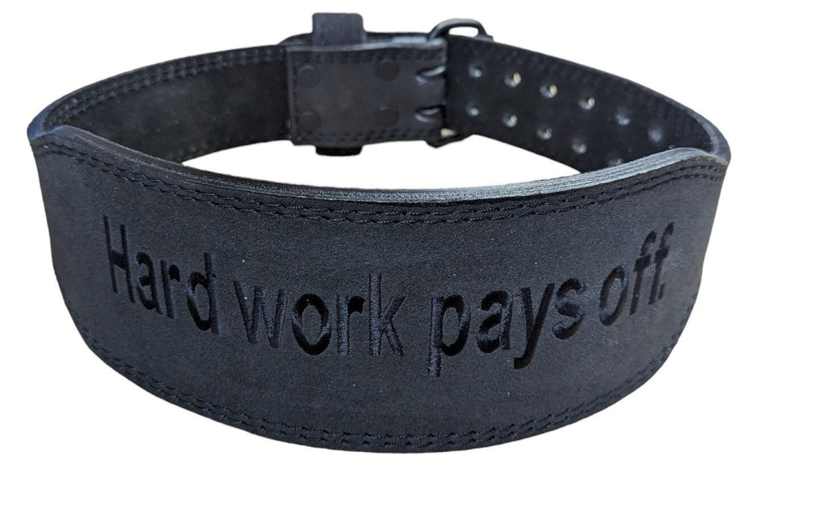 Gym Weightlifting Belt Leather Power Training Back Support 4 Inch Wide Style-9 Unbranded