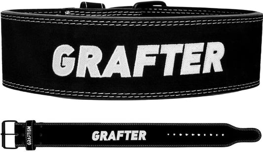 Gym Weightlifting Belt Leather Power Training Back Support 4 Inch Wide Style-4