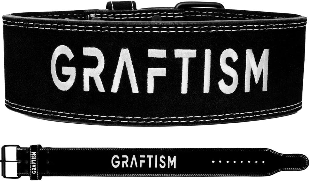 Gym Weightlifting Belt Leather Power Training Back Support 4 Inch Wide Style-1 Unbranded
