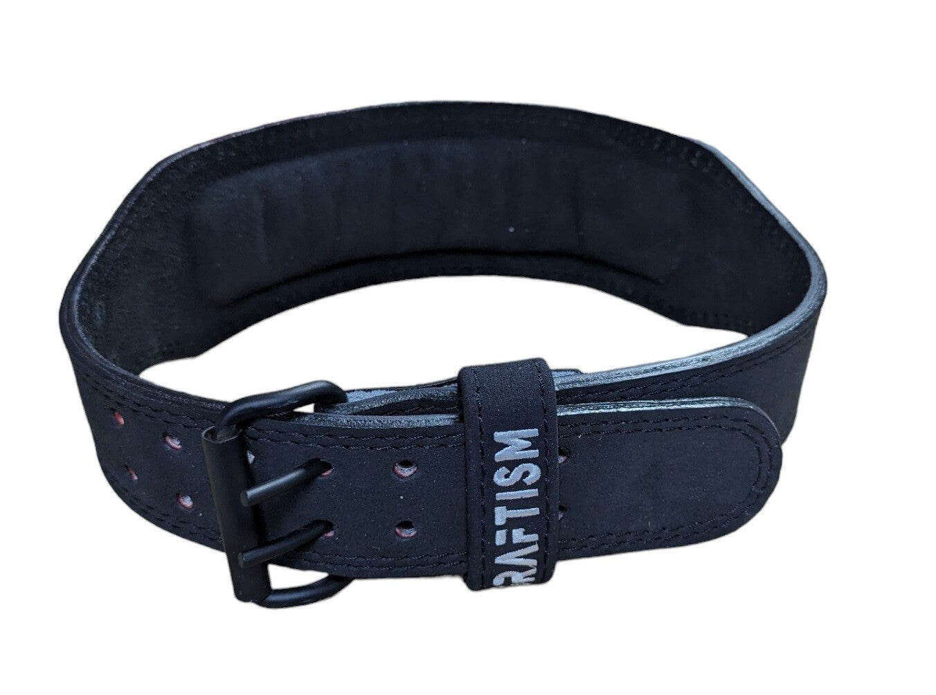 Gym Weightlifting Belt Leather Power Training Back Support 4 Inch Wide Style-2 Unbranded