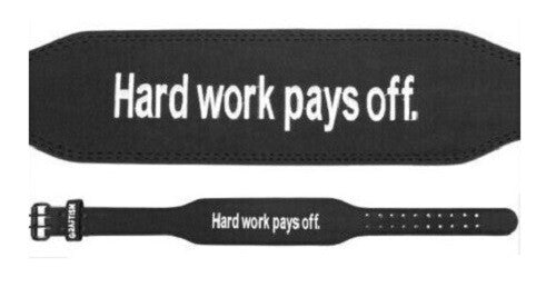 Gym Weightlifting Belt Leather Power Training Back Support 4 Inch Wide Style-7 Unbranded