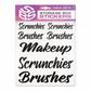 Storage Box Stickers Pack of 9 Makeup Brushes Scrunchies Labels Home Work Office Classic Sign And Design
