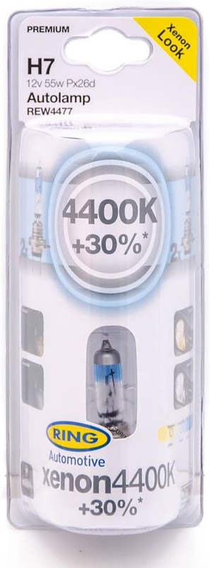 Ring Xenonstar H7 4400K Xenon /HID Look 12v 55W Bulb kit Px26d Ring