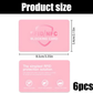 RFID Blocking Card NFC Protector Contactless Anti Theft Wallet 6 Pack Pink Unbranded