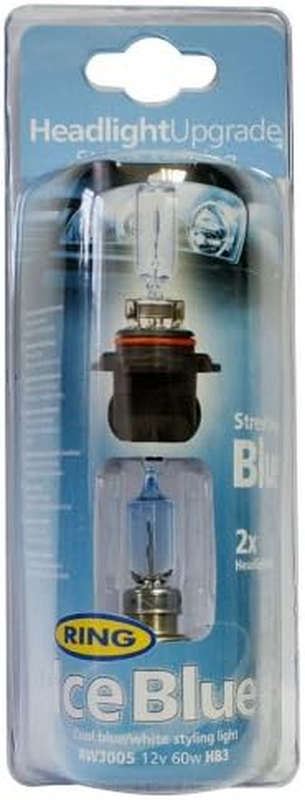 Ring RW3005 HB3 Ice Blue Headlamp Light Bulb 12V 60W P20D Automotive