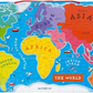 Janod Wooden Magnetic World Map Puzzle 92 Pieces Kids Educational Toy Game Janod
