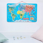 Janod Wooden Magnetic World Map Puzzle 92 Pieces Kids Educational Toy Game Janod