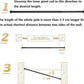 Shower Curtain Rail Extendable Tension Rod 270cm Extra Long Black Pole Bar Unbranded