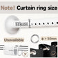 Shower Curtain Rail Extendable Tension Rod 270cm Extra Long Black Pole Bar Unbranded