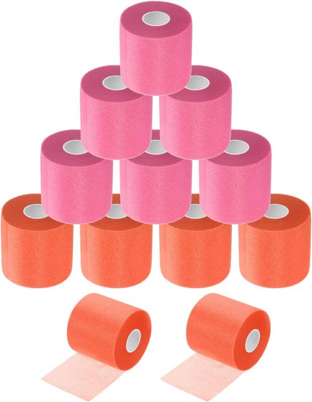 Wrap Athletic Tape Foam Underwrap Sports Headband Wrist Ankle Knee Support 12Pc Unbranded