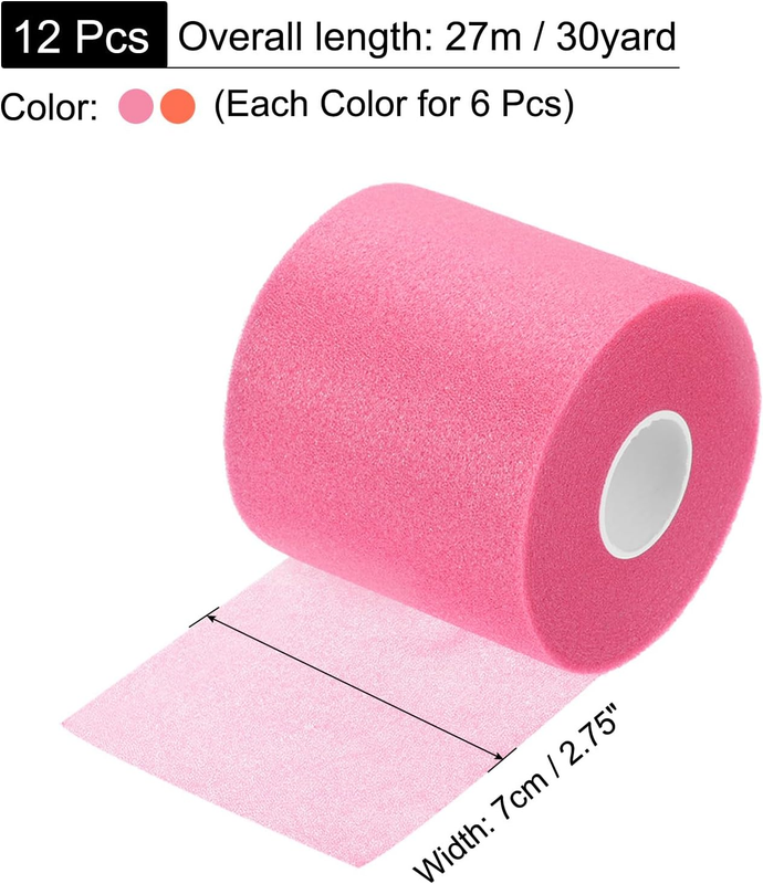 Wrap Athletic Tape Foam Underwrap Sports Headband Wrist Ankle Knee Support 12Pc Unbranded