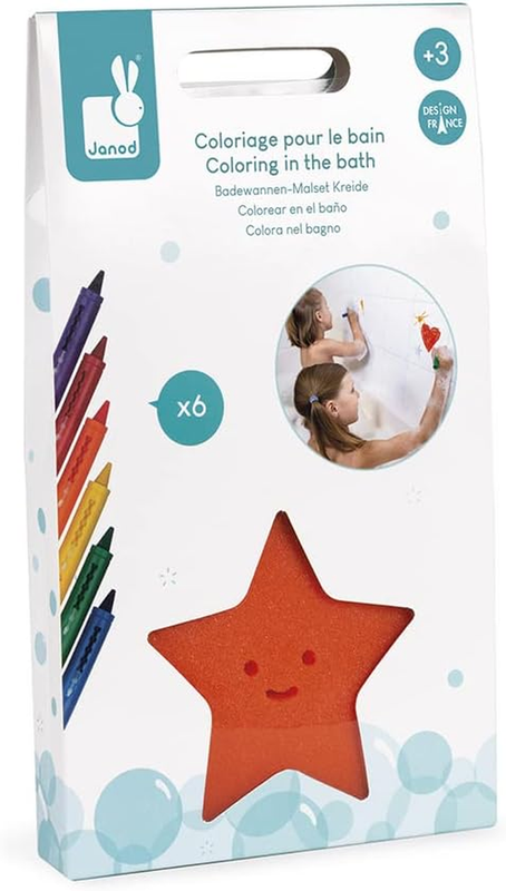 Bath Crayons Kids Coloring Drawing Toy Set Sponge Bathroom Creative Janod Kit Janod
