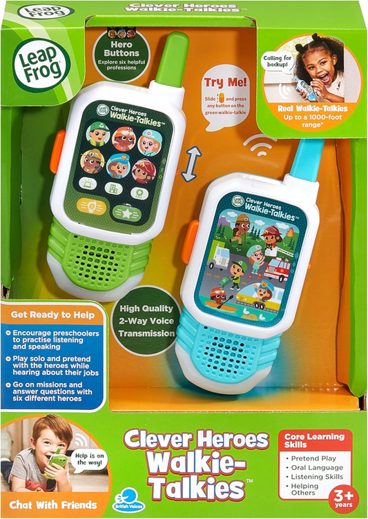 Kids Walkie Talkies Two Way Radios Interactive Educational Lights LeapFrog Heroe LeapFrog